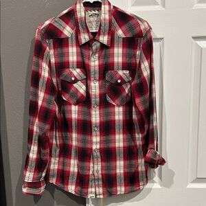 Vans button down with pearl snaps